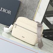 Dior Beige Zip Messenger Bag size 23x17x7cm - 5