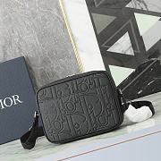 Dior Black Zip Messenger Bag size 23x17x7cm - 4