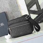 Dior Black Zip Messenger Bag size 23x17x7cm - 2