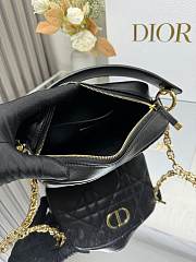 Dior Black Caro Camera Bag B930314 size 19x13x4cm - 6