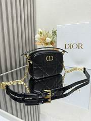 Dior Black Caro Camera Bag B930314 size 19x13x4cm - 5