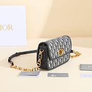 Dior Blue Oblique Print Montaigne Avenue Size 22x12x6cm - 5