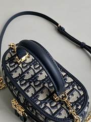 Dior Caro Vanity Beige Tweed Makeup Bag Size 16×8×9cm - 4