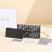 Dior Chain Handbag Blue Oblique B930292 Size 21x12x4cm - 6