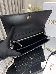 Dior Handbag Black Lambskin B930556 Size 24x14 x7cm - 5