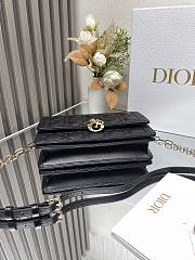 Dior Handbag Black Lambskin B930556 Size 24x14 x7cm - 4