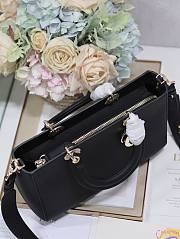 Dior Litchi Leather Bag Black Size 30x120x13cm - 2