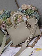 Dior Litchi Leather Milk White B930525 Size 30x120x13cm - 2