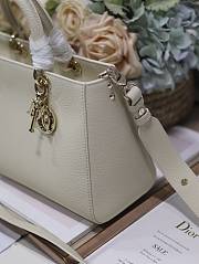 Dior Litchi Leather Milk White B930525 Size 30x120x13cm - 5