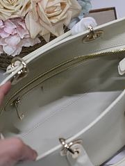 Dior Litchi Leather Milk White B930525 Size 30x120x13cm - 3