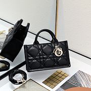 Dior Mini Book Tote Handbag Black B930497 Size 21x13x7cm - 1