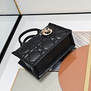 Dior Mini Book Tote Handbag Black B930497 Size 21x13x7cm - 6