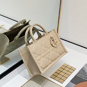 Dior Mini Book Tote Handbag Cream B930496 Size 21x13x7cm - 2