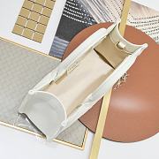 Dior Mini Book Tote Handbag White B930495 Size 21x13x7cm - 5