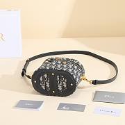 Dior Signature Vanity Bag in Blue Size 16x11x9cm - 4