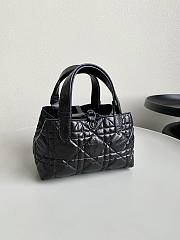 Dior Toujours Bag Wax Black Trumpet B930332 Size 23×15×15cm - 2
