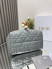 Dior Toujours Handbag Grey Blue B930545 Size 28x19x21cm - 3