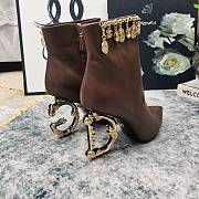 Dolce & Gabbana Classic Ankle Lamoda Brown Leather Boots - 3