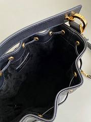 Dior White Marlema Bucket Black B930498 Size 17x16x9cm - 5