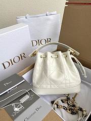 Dior White Marlema Bucket White B930499 Size 17x16x9cm - 1