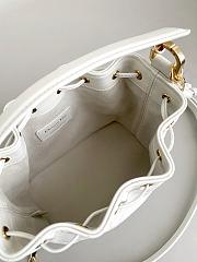Dior White Marlema Bucket White B930499 Size 17x16x9cm - 4