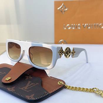 LV Monogram Tribute White Sunglasses 01