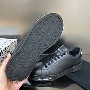 Dolce & Gabbana Calfskin Nappa Portofino Sneaker Black - 6