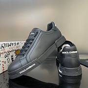 Dolce & Gabbana Calfskin Nappa Portofino Sneaker Black - 5