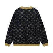 GG Cotton Lamé Cardigan Black - 5