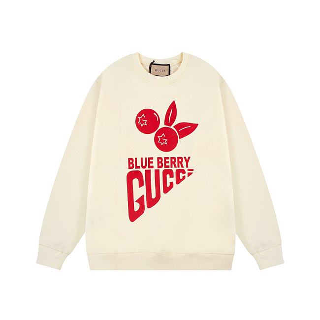 Gucci Blueberry Sweatshirt Cream - 1