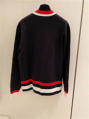 Gucci Cardigan Sweater Top Version Red Black - 5