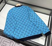 Gucci Cardigan Wool Jacquard Blue - 4