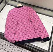 Gucci Cardigan Wool Jacquard Pink - 4