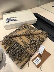 Burberry Plaid Scarf 1160 Brown Size 210x45cm - 6