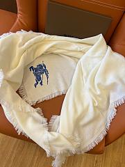 Burberry Scarf Cashmere 1157 White Size 200x100cm - 3