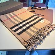 Burberry Scarf Unisex Beige 1134 Size 190x38cm - 4