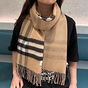 Burberry Scarf Unisex Beige 1134 Size 190x38cm - 6