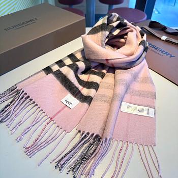 Burberry Scarf Unisex Pink 1134 Size 190x38cm