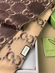 Gucci Scarf Unisex Brown 1132 Size 196x32cm - 2