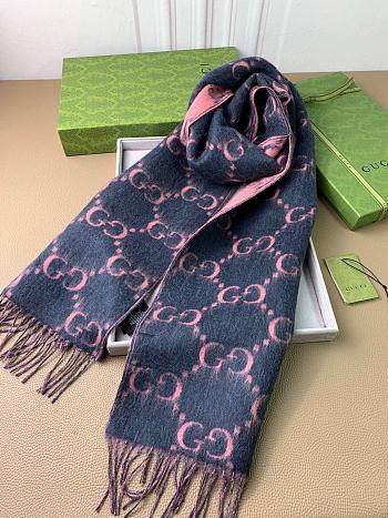 Gucci Scarf Unisex Pink 1132 Size 196x32cm