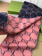 Gucci Scarf Unisex Pink 1132 Size 196x32cm - 4