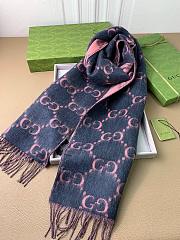 Gucci Scarf Unisex Pink 1132 Size 196x32cm - 6