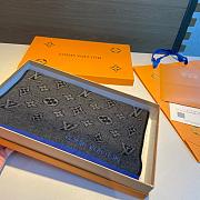 LV Eclipse Scarf Black Blue 1138 Size 200x30cm - 3