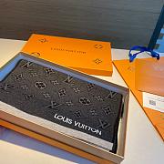 LV Eclipse Scarf Black Grey 1138 Size 200x30cm - 3