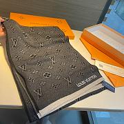 LV Eclipse Scarf Black Grey 1138 Size 200x30cm - 5