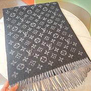 LV Monogram Scarf Black 1147 Size 200x35cm - 4