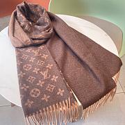 LV Monogram Scarf Brown 1147 Size 200x35cm - 5
