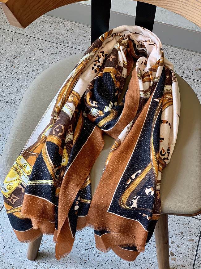 LV Scarf 1059 Orange Size 100x200cm - 1