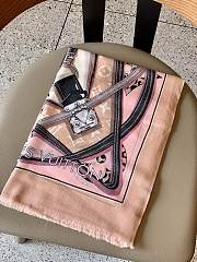 LV Scarf 1059 Pink Size 100x200cm - 3