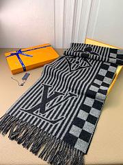 LV Scarf for Men Black 1136 - 3